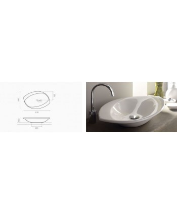 LAVABO FLORA 61X39X11 THE...