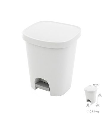 CUBO BASURA/PEDAL 25L