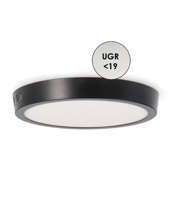 PANEL LED CIRCULAR NEGRO 20W