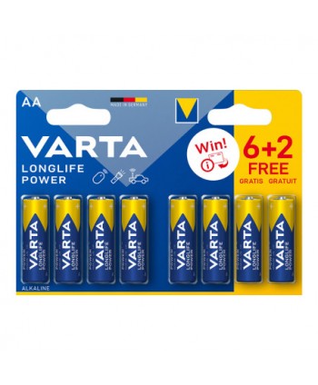 PILA 6+2 AA LONGLIFE POWER