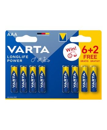 PILA 6+2 AAA LONGLIFE POWER