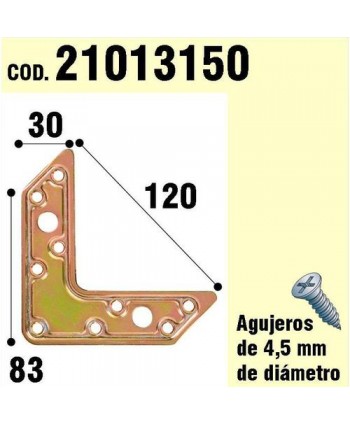 PLACA L SOPORTE MADERA...